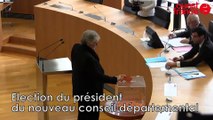 Election d'Alain Cadec, nouveau président du conseil départemental