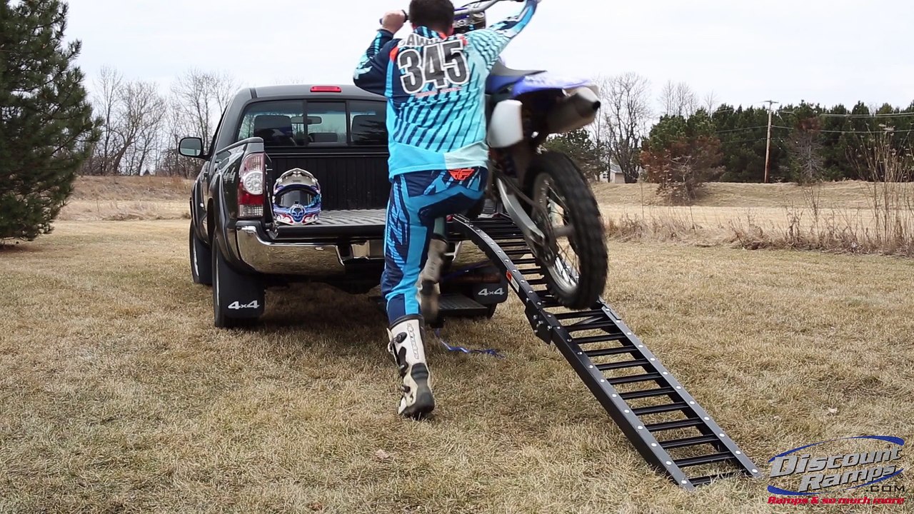 Steel Folding Arched Single Runner Motorcycle Ramp