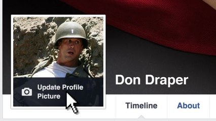 Don Draper Gets Divorced on Facebook