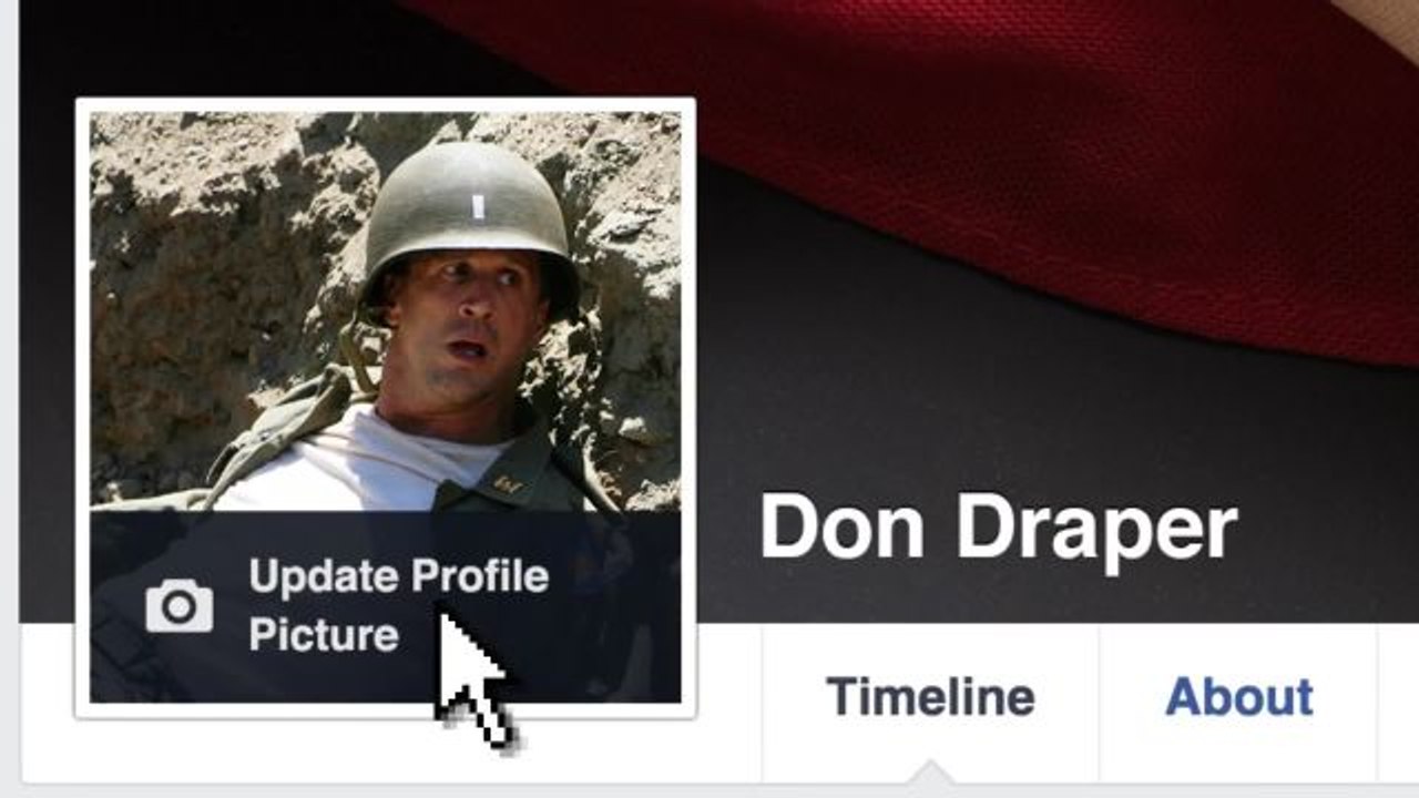 Don Draper Gets Divorced on Facebook
