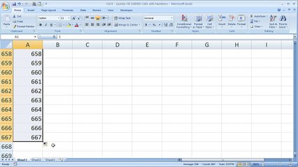 Excel Tips - Quickly Fill Series of Numbers in a Few Seconds   Fill Command