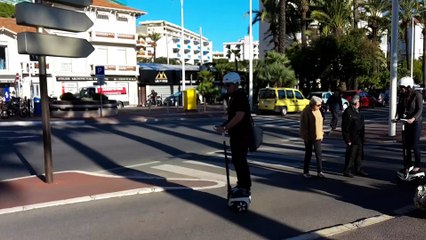 Cannes, gyropode sur la Côte d'azur