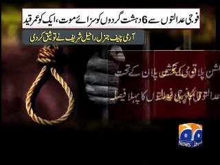 Download Video: Army Chief confirms death sentences of six hardcore terrorists-Geo Reports-02 Apr 2015