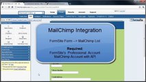 MailChimp Integration with FormSite