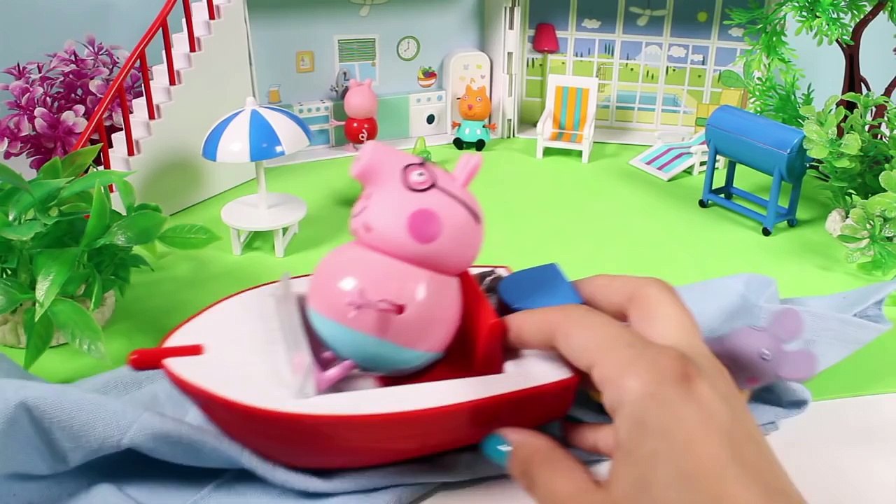 Peppa Pig Holiday Sunshine Villa Playset Peppa Pig Casa de Vacaciones Summer House Toy Videos