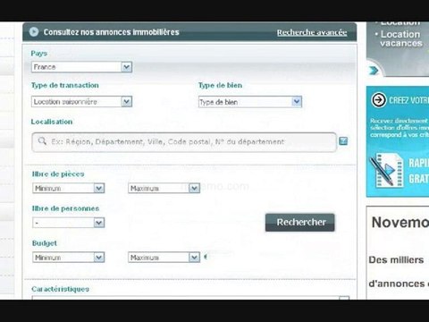 Infos pratiques : Immobilier - Site internet