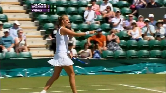 Petra Kvitova vs Caroline Wozniacki 2010 Wimbledon Highlights