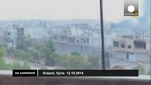Explosions on the Syrian border town of Kobani - no comment