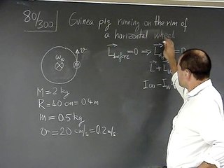 Problem on Angular Momentum Conservation