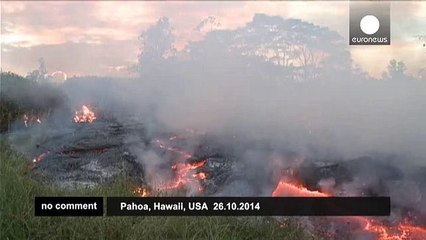 Hawaii - volcano lava flow forces evacuations - no comment