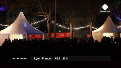 Inauguration of the Schuman Bridge in Lyon - no comment