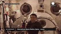 Japanese Astronaut Leaves ISS... and his robot friend - no comment