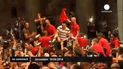 Jerusalem - Hundreds gather for Easter service amid heightened security - no comment