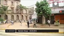 Kenyian students clash with police over increase in university fees - no comment