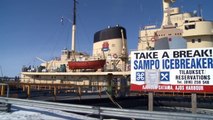 Sampo Icebreaker in Kemi in Lapland Finland - Sampo jäänmurtaja - arctic ice breaker