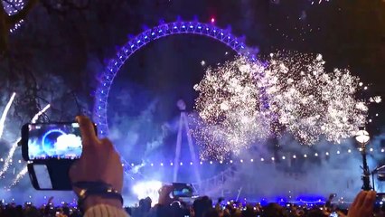 London Eye New Year's Fireworks 2014