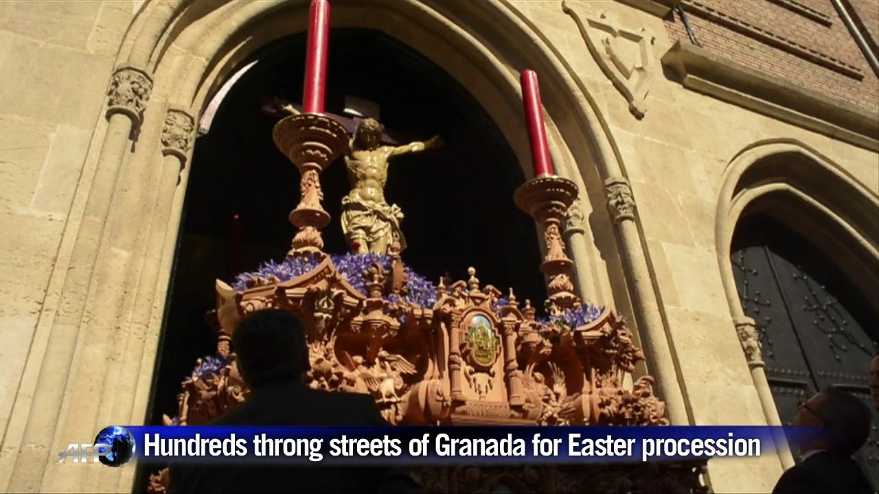 Easter procession takes place in Granada