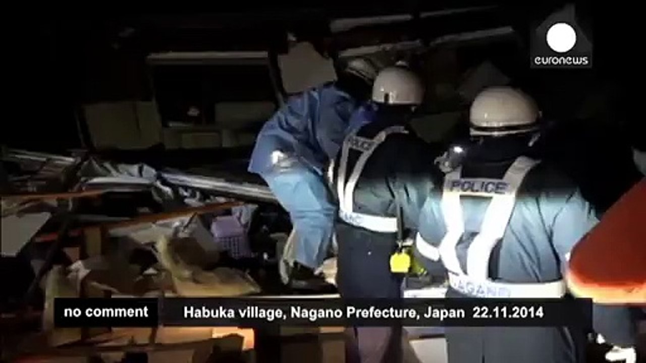 Rescue operation frees people trapped by Japanese earthquake - no comment