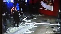 Moment shark tank bursts in China shopping centre