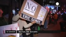 Second night of chokehold protests in New York - no comment