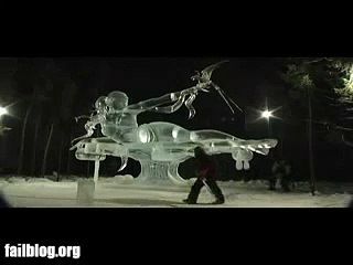 Ice Sculpture Fail