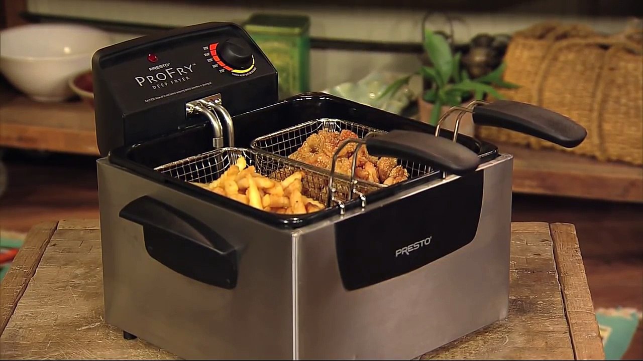 Presto® Dual Basket ProFry  - immersion element deep fryer