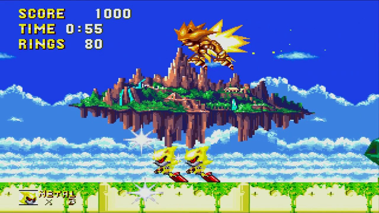 Sonic 3 & Knuckles - Hyper Metal Sonic vs  Super Mecha Sonic