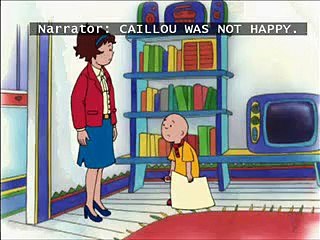 Caillou's Scavenger hunt with subtitles