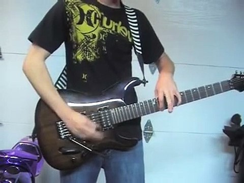 Dragonforce - Through the Fire and Flames Guitar Cover by Cole Rolland (15 years old)