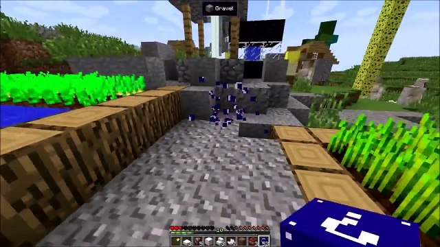 LUCKY NAVY BLOCKS VILLAGE DESTRUCTION MOD CHALLENGE - MINECRAFT MODDED MINI-GAME!