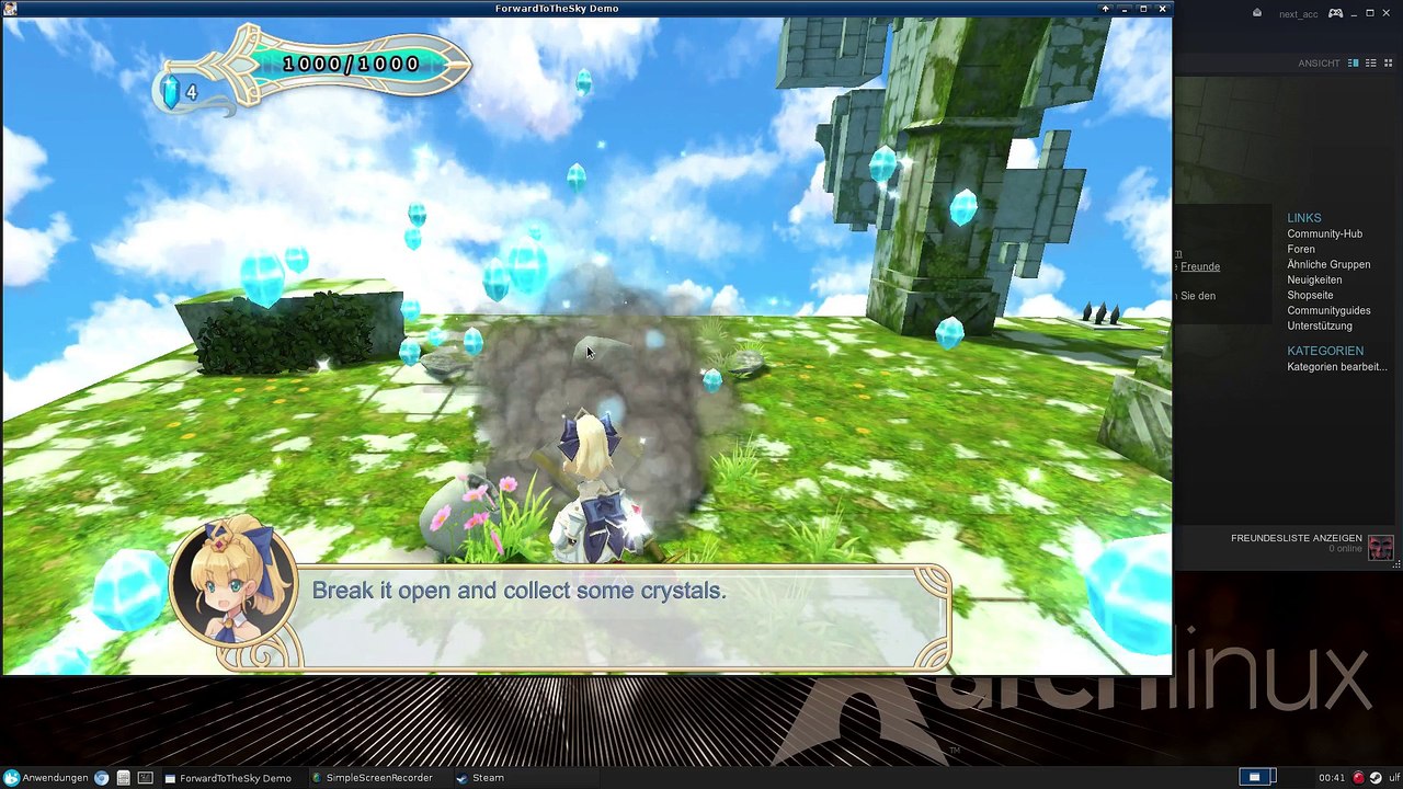 Arch Linux : Forward to the Sky Demo [mesa-git steam native]