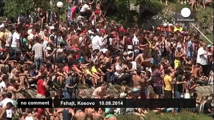 Traditional high diving event returns to Kosovo - no comment