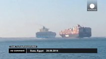 Two container ships collide on Egypts Suez Canal - no comment