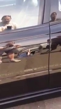 Grosse Araignée bien planquée dans une voiture! Flippant...