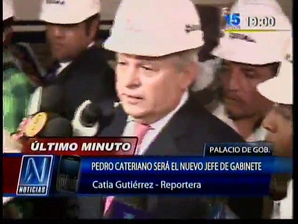 Pedro Cateriano sería el nuevo jefe del Gabinete Ministerial