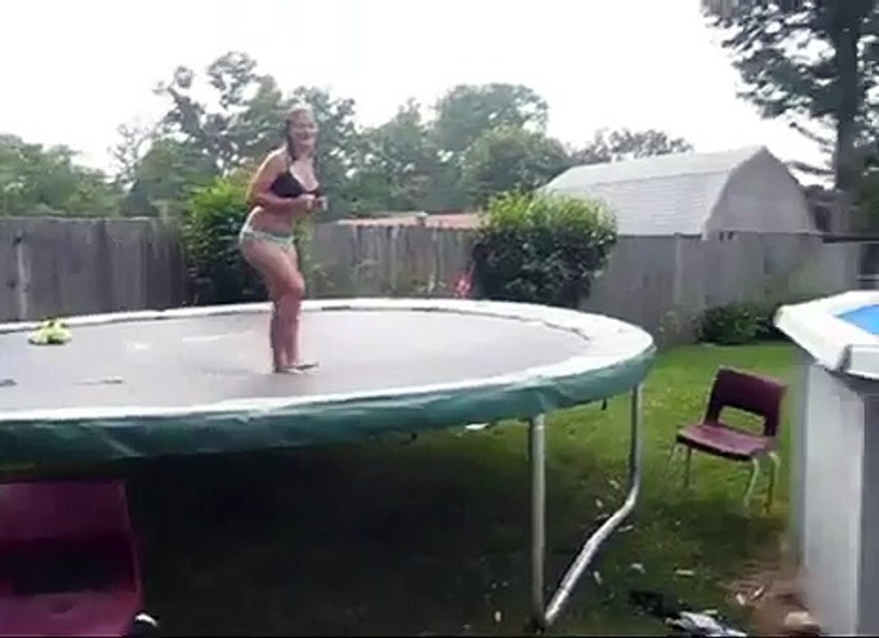 Trampoline-to-pool-fail