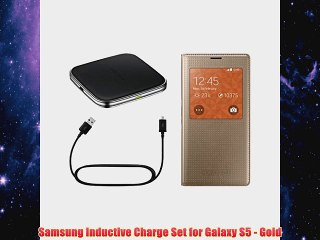 Samsung Inductive Charge Set for Galaxy S5 Gold