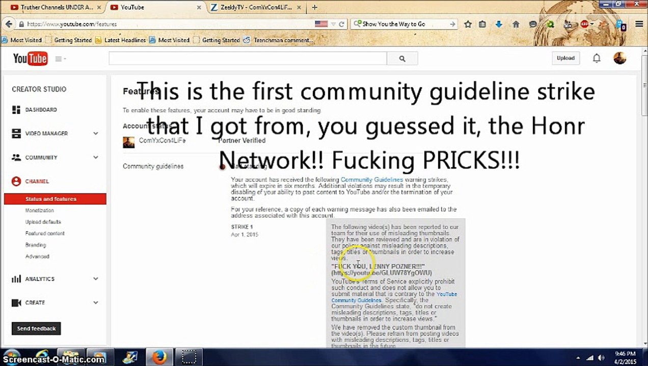 YouTube Literally Suspended MY ACCOUNT!!!
