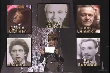 Dustin Hoffman winning Best Actor for "Kramer vs. Kramer"