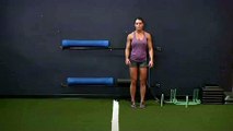 Alternate Leg Diagonal Bound Quadriceps Exercise for Women