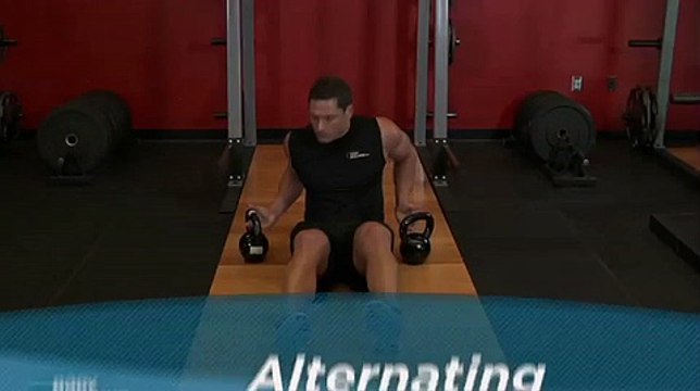 Alternating Floor Press Chest Exercise for Male