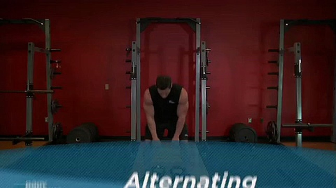 Alternating Kettlebell Press Shoulders Exercise for Male