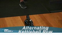 Alternating Kettlebell Row Middle Back Exercise for Male