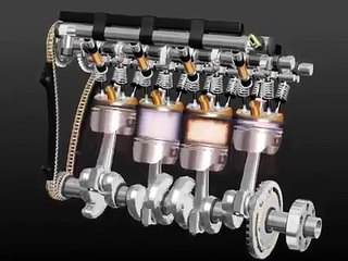 3D comment un moteur de voiture fonctionne