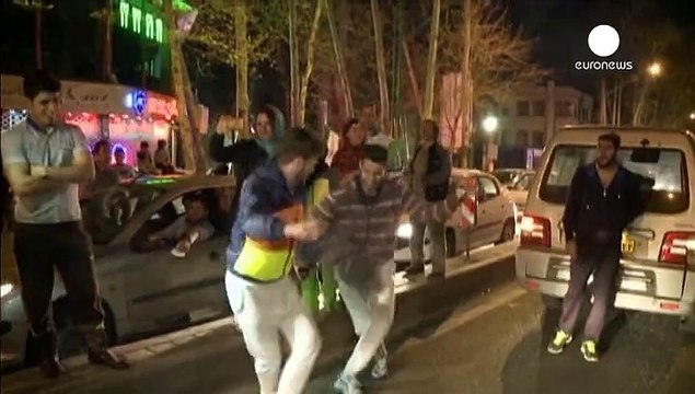 Celebraciones en Teherán tras acuerdo nuclear entre Irán y potencias mundiales