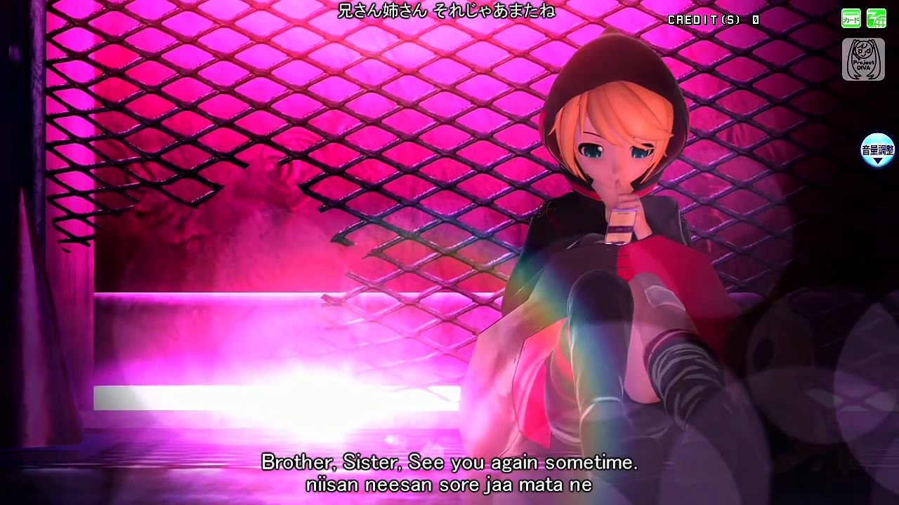 [60fps] Tokyo Teddy Bear 東京テディベア - Kagamine Rin 鏡音リン DIVA English lyrics Romaji subtitles PDA FT