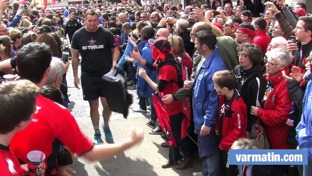 RCT-Waps: l'arrivée des Toulonnais à Mayol