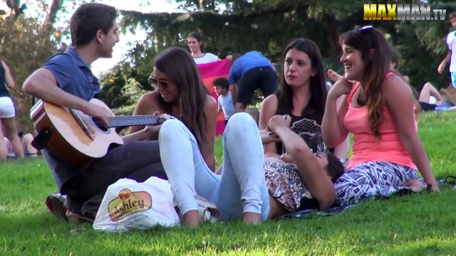 Serenading girls with Pharrell and Snoop Dogg s, Lets Get Blown