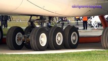 MALAYSIA AIRLINES AIRBUS A380 at FARNBOROUGH 2012 & A380 ON FLOODED RUNWAY (airshowvision)