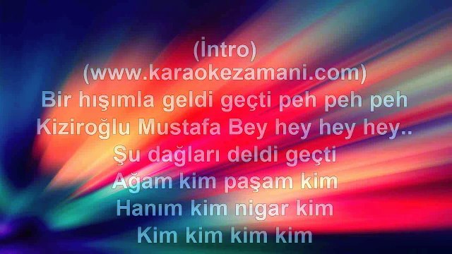 Ayna - Kiziroğlu Mustafa Bey - 1998 TÜRKÇE KARAOKE
